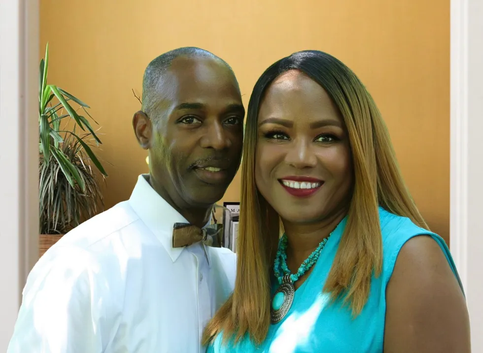 Cathedral interior with stained glass